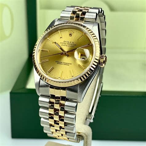 1992 rolex datejust two tone|rolex datejust original.